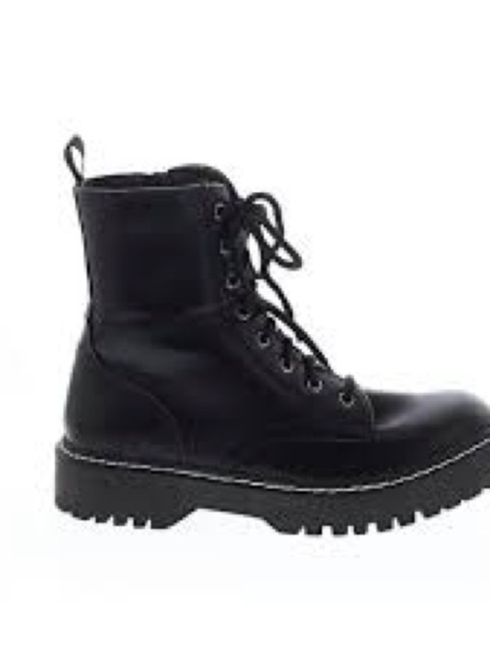 Sincerly Jules Shoes - Sincerely Jules Black Lace Combat Boot